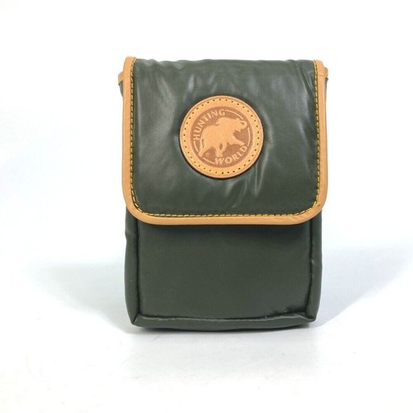 AUTHENTIC HUNTING WORLD logo Belt Accessory Pouch Nylon / Leather - Picture 1 of 10